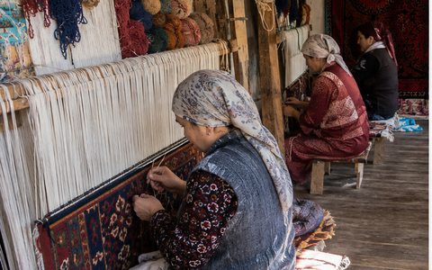 Традиционное ковроткачество в Самаркандаке