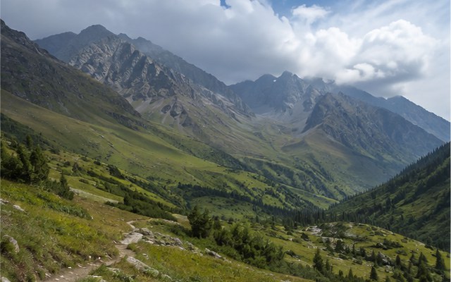 Верхняя горная долина Туюка