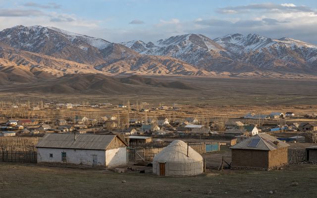Село Кочкор и горы Нарынской области