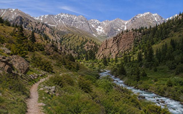 Горная река в ущелье Беш-Таш