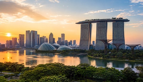 Сады у залива, Marina Bay и современная панорама Сингапура