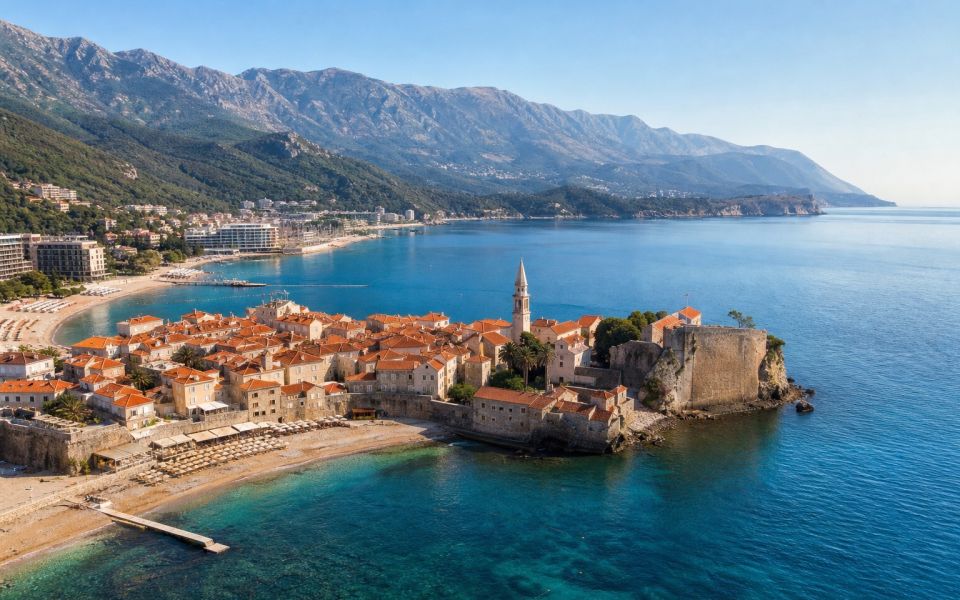 Budva's Old Town, Adriatic beaches, and Montenegro's mountains