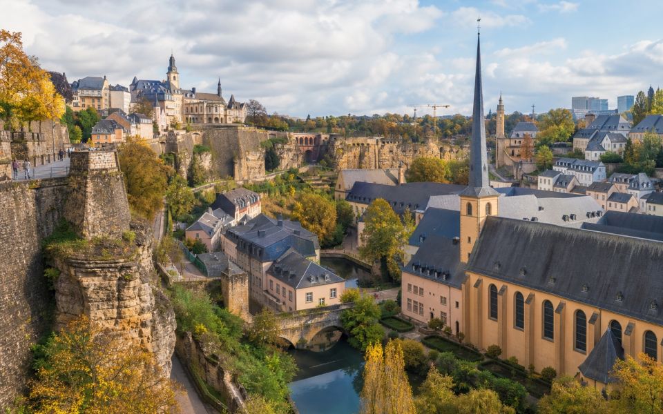 The old quarters, fortifications and the Alzette Valley in Luxembourg City