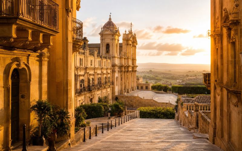 The Baroque architecture of Noto in southeastern Sicily