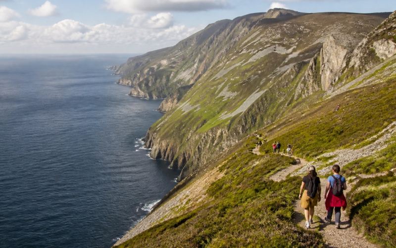 Slieve League Sea Cliffs and the County Donegal Path