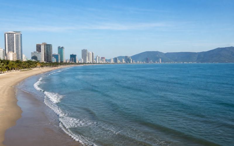 My Khe Beach, Da Nang City Line and Son Cha Peninsula